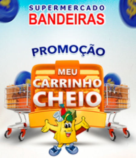 Supermercado Bandeiras estÃ¡ com uma nova campanha para premiar seus clientes