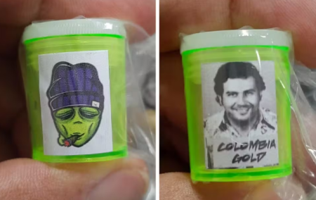 PolÃ­cia apreende frascos de maconha com foto de Pablo Escobar no interior de SP; homem foi preso em flagrante