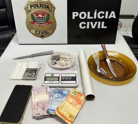 OperaÃ§Ã£o policial de combate ao trÃ¡fico de drogas apreende mais de R$ 9,6 mil em IepÃª