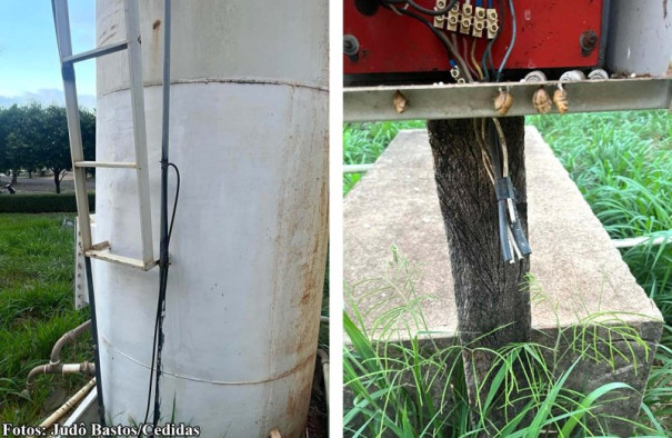 Ladrões furtam fios de bomba, fiação elétrica e lâmpada de emergência do Judô de Bastos