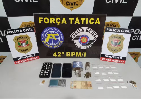 OperaÃ§Ã£o SassÃ¢nida prende trÃªs homens e uma mulher por trÃ¡fico de drogas em Santo AnastÃ¡cio