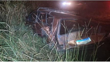 Motorista fica ferido em acidente na SP-294 em HerculÃ¢ndia
