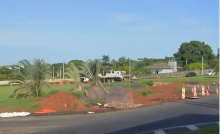 ConstruÃ§Ã£o de rotatÃ³ria na SP-294 altera o trÃ¡fego em MarÃ­lia; veja as rotas
