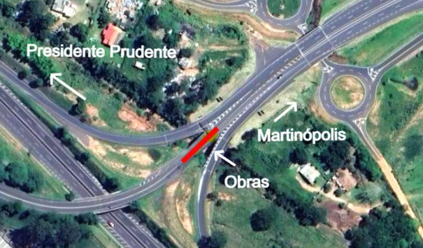 Implantação de barreira de concreto causa alterações no tráfego da Rodovia Assis Chateaubriand, em Presidente Prudente