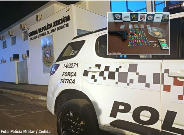 Rapaz coloca droga no bolso da bermuda e acaba preso em Tupã (SP)