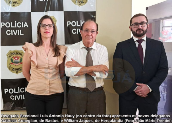 Novos delegados assumem a DDM de Bastos (SP) e Delegacia de Polícia Civil de Herculândia (SP)