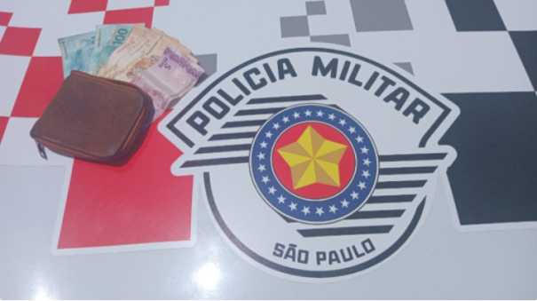 Após furtar mulher em Adamantina homem é preso pela PM em Lucélia e dinheiro recuperado