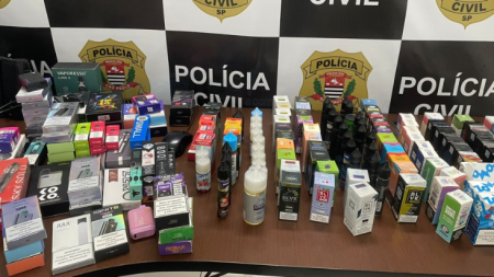 PolÃ­cia Civil de TupÃ£ realiza OperaÃ§Ã£o Smoke e apreende grande quantidade de cigarros eletrÃ´nicos