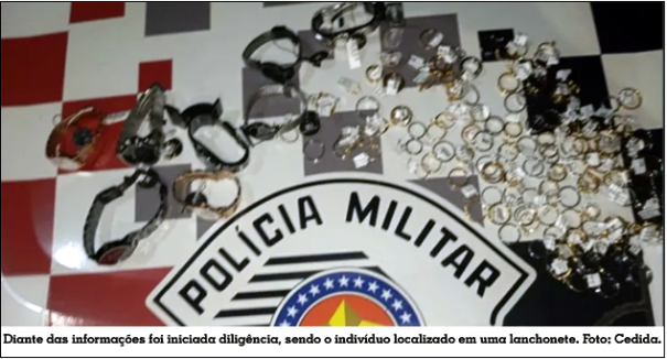 Homem é preso por furto de joias em Dracena