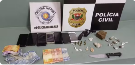 Dupla Ã© presa por trÃ¡fico de drogas, porte ilegal de arma de fogo e receptaÃ§Ã£o em Pirapozinho