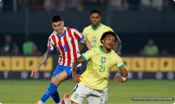 Eliminatórias: Brasil joga mal e perde para o Paraguai por 1 a 0