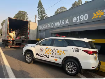 PolÃ­cia RodoviÃ¡ria apreende 5,5 mil brinquedos e perfumes sem documentaÃ§Ã£o em caminhÃ£o, em Presidente Prudente