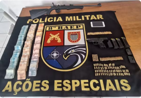 OperaÃ§Ã£o LigaÃ§Ãµes Perigosas contra organizaÃ§Ã£o criminosa prende homem e apreende mais de R$ 10 mil e armas em Rosana