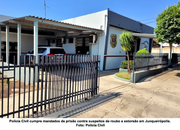 Operação cumpre mandados de prisão contra suspeitos de roubo e extorsão em Junqueirópolis 