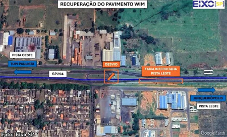 Obras no asfalto interditam trecho da Rodovia JoÃ£o Ribeiro de Barros