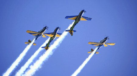 Esquadrilha da FumaÃ§a se apresenta nesta quinta (4) em Presidente EpitÃ¡cio