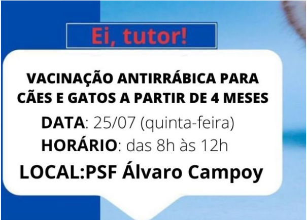 Nova etapa de coleta de sangue para diagnóstico de leishmaniose em cães e vacinação antirrábica acontece nesta semana em Osvaldo Cruz 