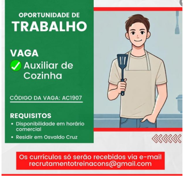 Nona Dulce está com oportunidades de emprego disponíveis