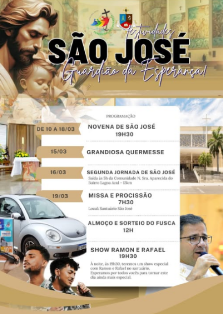 SantuÃ¡rio SÃ£o JosÃ© de Osvaldo Cruz prepara a tradicional Quermesse do Padroeiro