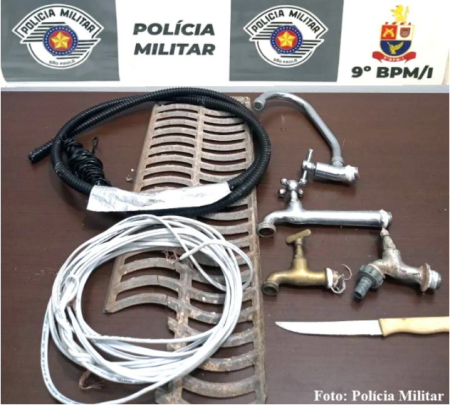 IndivÃ­duo furta torneiras e outros itens de igreja em TupÃ£ e acaba preso