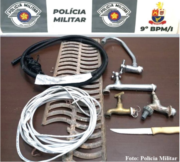 Indivíduo furta torneiras e outros itens de igreja em Tupã e acaba preso