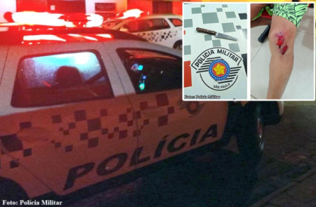 Homem sofre ferimento apÃ³s ser roubado por mulher em Bastos; PM prendeu acusada