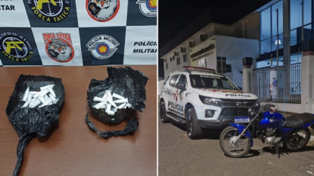 Homem Ã© preso em flagrante por trÃ¡fico de drogas apÃ³s perseguiÃ§Ã£o policial em TupÃ£