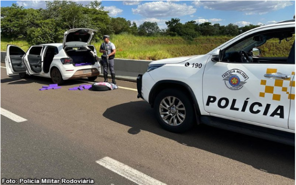 Jovem de 26 anos é preso com 115 quilos de maconha em rodovia de Rancharia (SP)