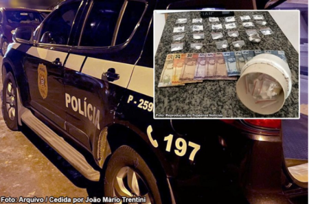 Morador de Iacri Ã© preso acusado de manter drogas escondidas em casa e nos fundos do cemitÃ©rio