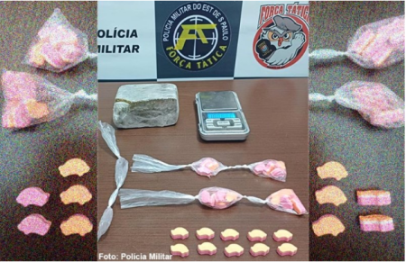 Homem de 29 anos Ã© surpreendido com maconha e droga sintÃ©tica em TupÃ£