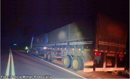 Caminhoneiro Ã© flagrado com a capacidade psicomotora alterada por ingestÃ£o de bebida alcoÃ³lica