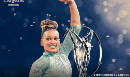 Ginasta Rebeca Andrade conquista prÃªmio Laureus, o Oscar do Esporte