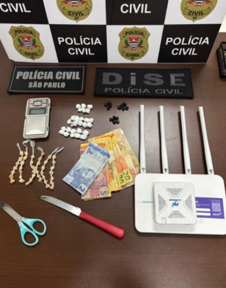 PolÃ­cia Civil de TupÃ£ fecha ponto de trÃ¡fico e prende dois jovens em flagrante