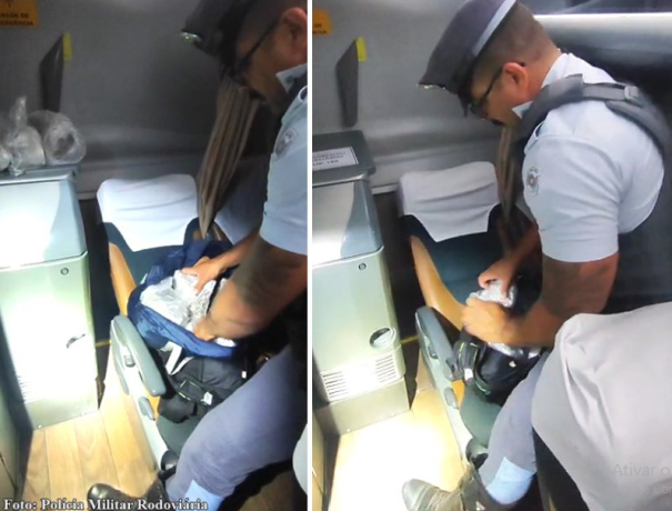 Passageira de ônibus é presa com mais de 7 quilos de droga na bagagem