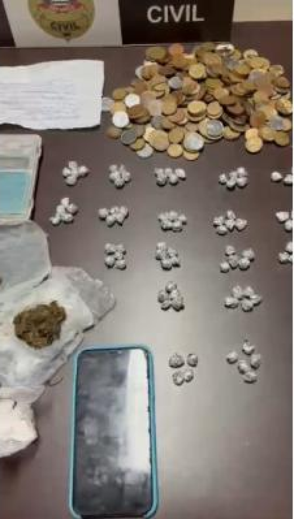 Polícia Civil de Rinópolis prende jovem de 20 anos por tráfico de drogas