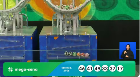 Mega-Sena, concurso 2.906: aposta do RJ leva sozinha prÃªmio de R$ 33,7 milhÃµes