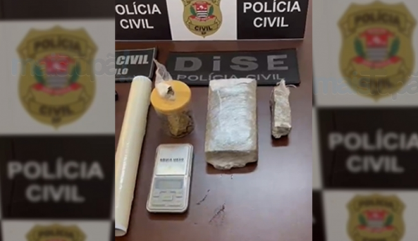 Polícia Civil de Tupã prende entregador que praticava tráfico e divulgava nas redes sociais