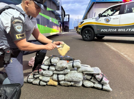 TÃ¡tico ostensivo rodoviÃ¡rio prende traficante em rodovia de Irapuru