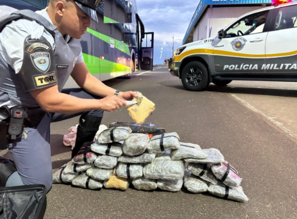 Tático ostensivo rodoviário prende traficante em rodovia de Irapuru
