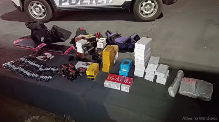 Ao transportar eletrÃ´nicos avaliados em mais de R$ 101 mil, grupo Ã© preso por descaminho na Rodovia Raposo Tavares, em Presidente EpitÃ¡cio