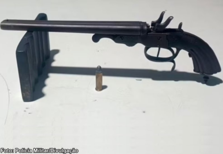 Homem Ã© preso suspeito de atirar contra uma pessoa em ParaguaÃ§u Paulista