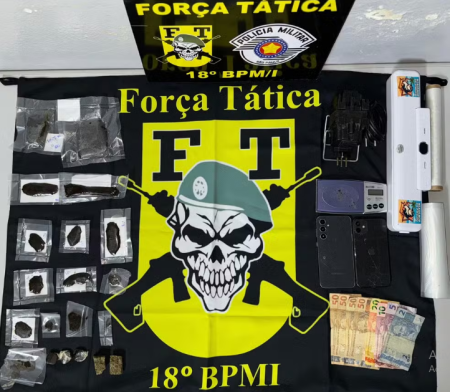 Ao vender drogas nas redes sociais por atÃ© R$ 1 mil e fazer entregas em carro de aplicativo, homens sÃ£o presos em Presidente Prudente