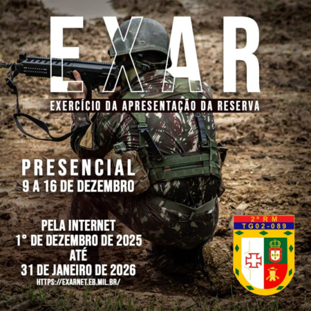 Tiro de Guerra e Junta Militar convocam reservistas para o EXAR 2025 em Osvaldo Cruz