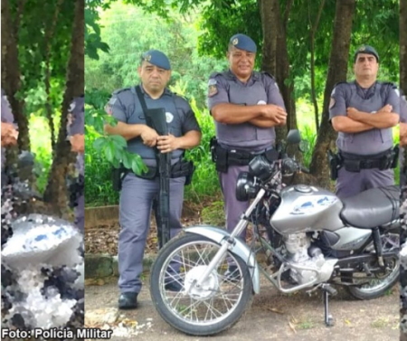 Motocicleta furtada em ParapuÃ£ Ã© localizada em Ã¡rea de mata em RinÃ³polis