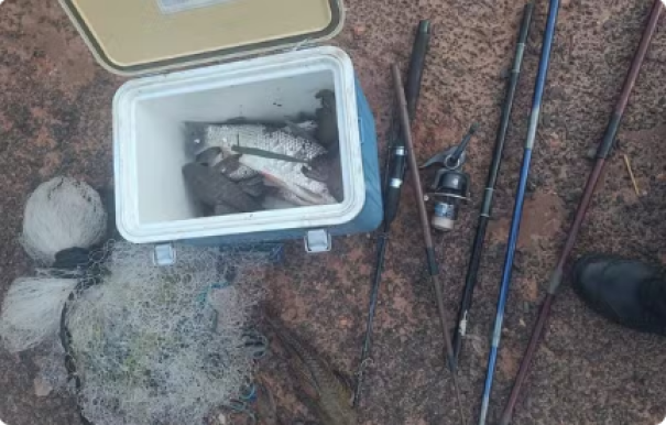 Com 3,5 kg de pescado, homens são autuados em R$ 2,1 mil por transporte de peixes nativos durante a Piracema, em Rancharia