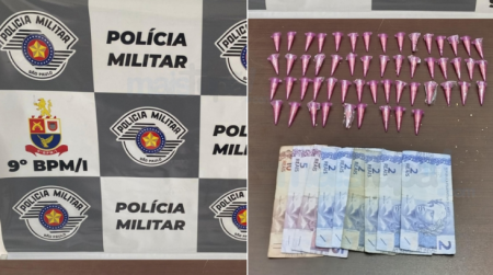 Homem Ã© preso por trÃ¡fico de drogas na Zona Leste em TupÃ£