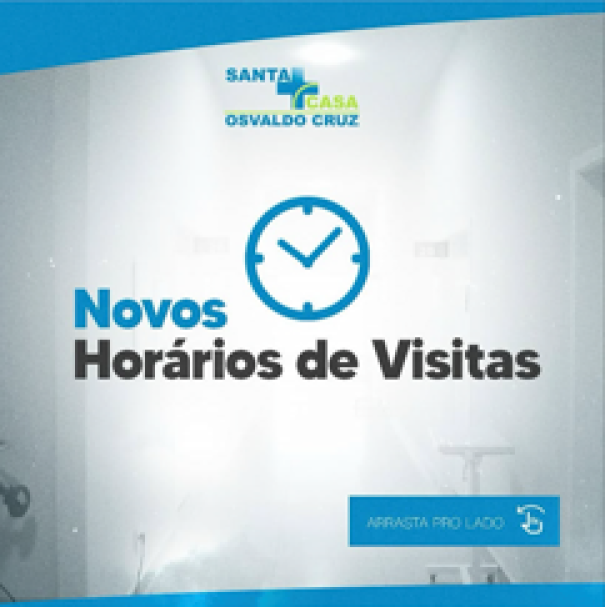 Santa Casa de Osvaldo Cruz muda horários e critérios para visitas a pacientes internados