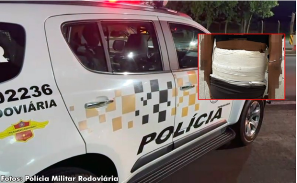 Passageira de ônibus fica nervosa durante fiscalização e confessa estar com droga