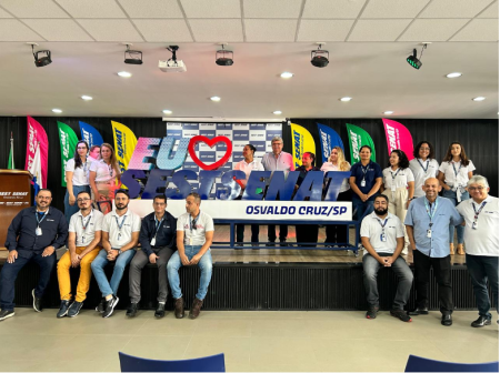 Presidente da Festcesp e do Conselho do SEST/SENAT em SÃ£o Paulo visita a unidade de Osvaldo Cruz