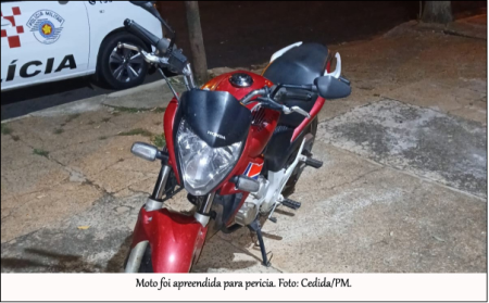 PolÃ­cia apreende motocicleta por adulteraÃ§Ã£o de emplacamento em LucÃ©lia